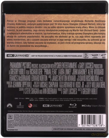 Lęk pierwotny [Blu-Ray 4K]