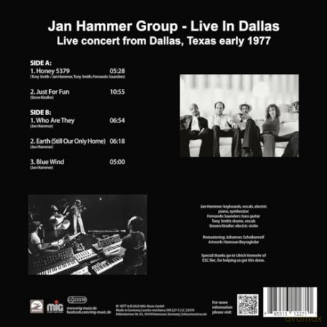 Jan Hammer Group: Live In Dallas [Winyl]