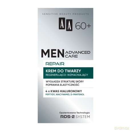 AA Men Advanced Care Repair Krem do twarzy regenerująco - wzmacniający dla mężczyzn 60+ 50 ml