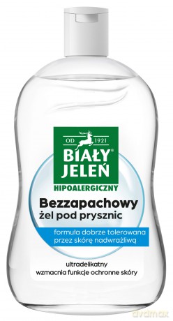 BIAŁY JELEŃ Żel pod prysznic bezzapachowy hipoalergiczny 500 ml