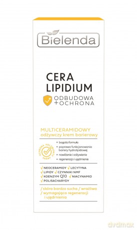 BIELENDA Cera Lipidium Odbudowa + Ochrona Multiceramidowy odżywczy krem barierowy 50 ml