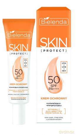 BIELENDA Skin Protect Krem ochronny SPF 50 rozświetlająco-energetyzujący 40 ml