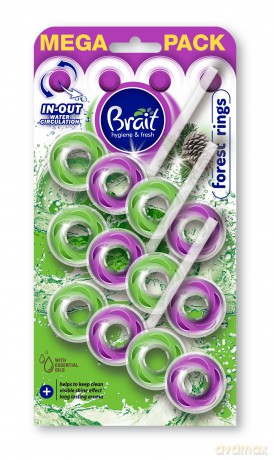 BRAIT Kostka toaletowa 2-faz 3x40g Rings Florest