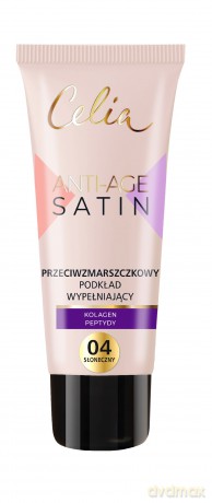 CELIA Anti-Age Satin Przeciwzmarszczkowy Podkład wypełniający nr 04 - Słoneczny 30 ml