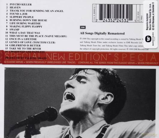 Talking Heads: Stop Making Sense [CD]