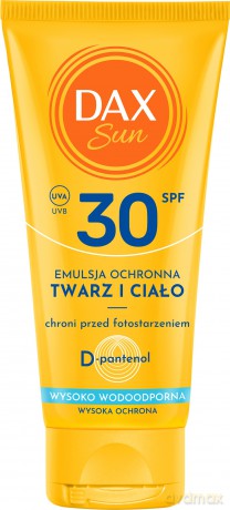 DAX Sun Emulsja ochronna do twarzy i ciała SPF 30 Travel 50 ml