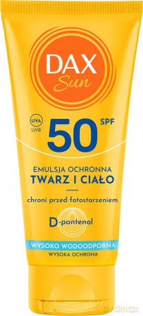 DAX Sun Emulsja ochronna do twarzy i ciała SPF 50 Travel 50 ml