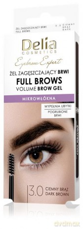 DELIA EYEBROW EXPERT Żel d/brwi 3.0 brąz