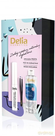 DELIA Zestaw Makeup 1 Woda micelarna + Klej + Pęseta