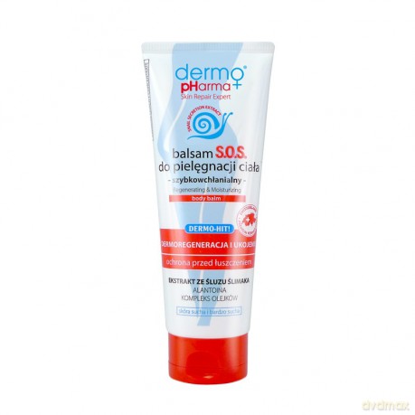 DERMO PHARMA+ Balsam S.O.S. do pielęgnacji ciała z ekstraktem ze śluzu ślimaka 200 ml