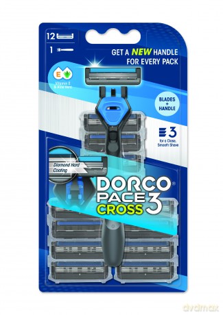 DISI DORCO Maszynka d/gol. Croos 3ostrz.+12wkł.
