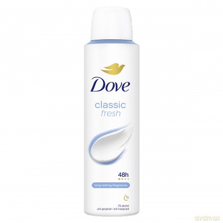 DOVE Classic Fresh Deo spray dla kobiet 150 ml