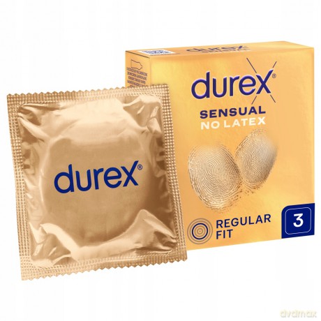 DUREX Sensual No Latex Prezerwatywy bez lateksu 1 op.-3 sztuki