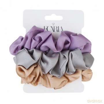 ECARLA Gumki - frotki do włosów typu "scrunchie" Pin Up (GUM166) - 1 op. - 3 szt.