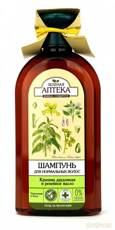 ELFA HAIR Szampon 350ml wł.norm Pokrz.+Ol.łopian.
