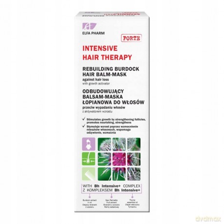 ELFA INTENSIVE Maska Łopianowa przeciw wypadaniu włosów 200 ml