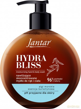 FARMONA Jantar Hydra Bliss Nawilżające mydło do rąk i ciała z esencją bursztynową i algami 400 ml