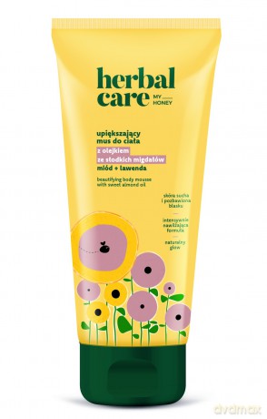 HERBAL CARE My Honey Upiększający Mus do ciała z olejkiem ze słodkich migdałów + miód i lawenda - do skóry suchej i pozbawionej blasku 200 ml