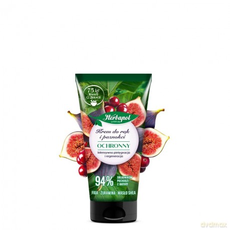HERBAPOL Krem ochronny do rąk i paznokci - Figa & Żurawina & Masło Shea 50 ml