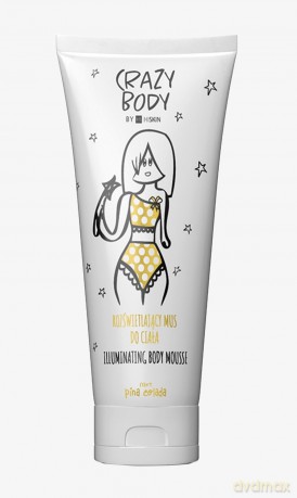 HISKIN Crazy Body Mus rozświetlający do ciała - PINA COLADA 250 ml
