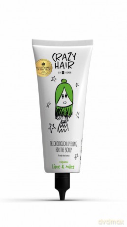 HISKIN Crazy Hair Peeling trychologiczny do skóry głowy - Lime & Mint (limonka i mięta) 100 ml