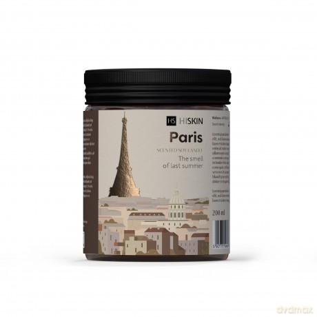 HISKIN HOME Świeca sojowa TRAVEL - PARIS 200ml&