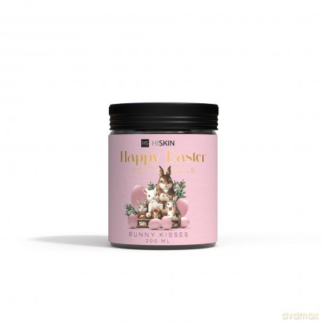 HISKIN HOME Wielkanocna Świeca sojowa HAPPY EASTER - Bunny Kisses 200 ml