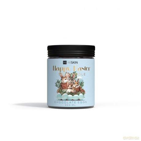 HISKIN HOME Wielkanocna Świeca sojowa HAPPY EASTER - Chocolate Eggs 200 ml