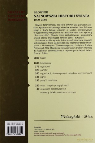 Słownik najnowszej historii świata 1900-2007. T.4 [KSIĄŻKA]