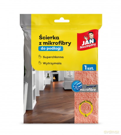 JAN NIEZBĘDNY Ścierka dwustronna z mikrofibry do podłogi 1szt