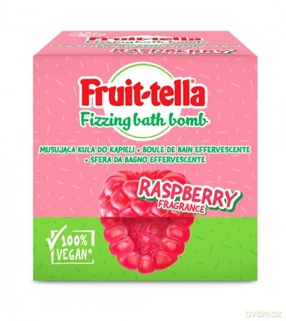 KIDS Fruittella Kula musująca - malina 165 g