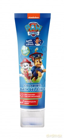 KIDS Psi Patrol Żel koloryzujący do kąpieli 2w1 - Bubble Gum (guma balonowa) 150 ml
