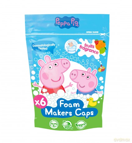 KIDS Świnka Peppa Pianotwory doypack - truskawka, limonka, pomelo 6 x 16 g