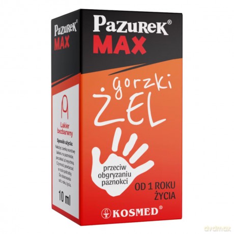 KOSMED Pazurek Max Goszki Żel przeciw obgryzaniu paznokci 10 ml