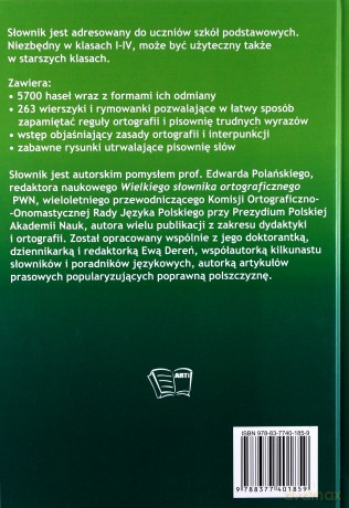 Słownik ortograficzny z wierszykami [KSIĄŻKA]