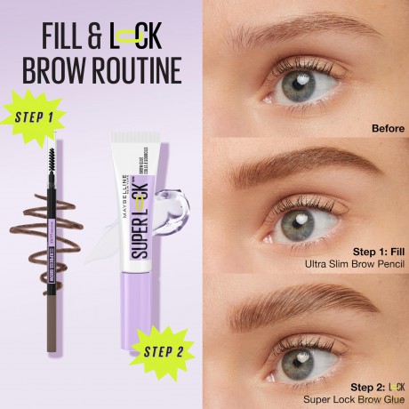 MAYBELLINE Super Lock Żel do brwi 253 Taupe 7 ml