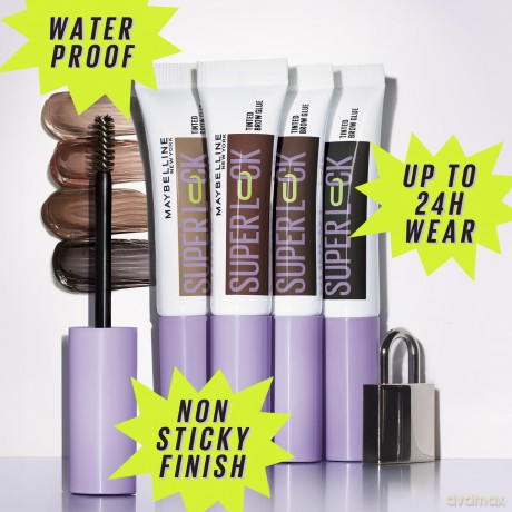 MAYBELLINE Super Lock Żel do brwi 260 Deep Brown 7 ml