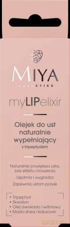 MIYA myLIPelixir Olejek do ust naturalnie wypełniający clear 10 g