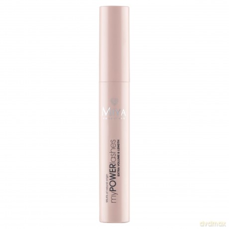 MIYA myPOWERlashes Tusz do rzęs- extra objętość, wydłużenie i wzmocnienie 10g