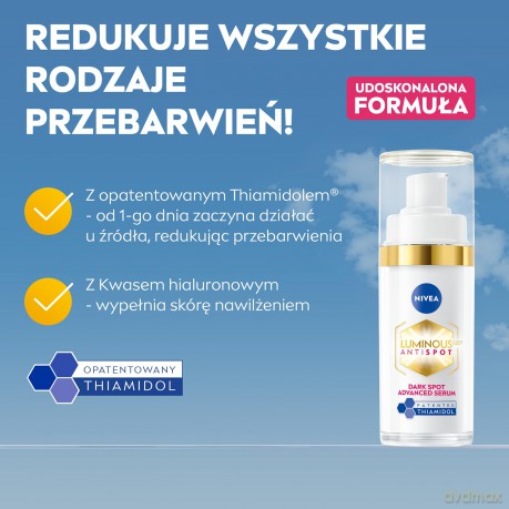 NIVEA V LUMINOUS Serum p/przebarwieniom new