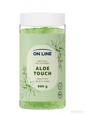 ON LINE Sól do kąpieli Aloe Touch 800 g