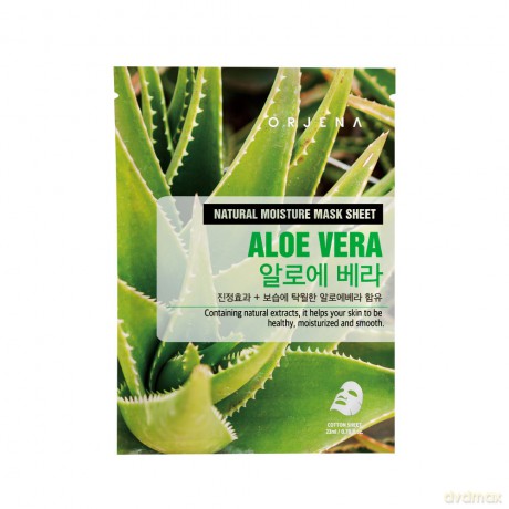 ORJENA Natural Moisture Maska nawilżająco-kojąca w płachcie Aloe Vera 23 ml