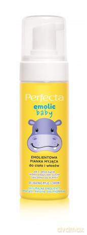 PERFECTA Emolic Baby Emolientowa Pianka myjąca do ciała i włosów 160 ml