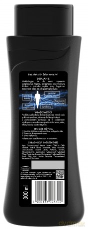 POL BIAŁY J.FOR MEN żel do mycia 5w1 300ml