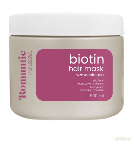 ROMANTIC Maska do włosów Biotin 500 ml