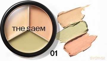SAEM korektor CP Triple Pot 01 Correct Beige