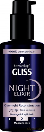 SCHWARZKOPF Gliss Overnight Reconstruction Kuracja regenerująca do włosów zniszczonych 100 ml