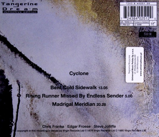 Tangerine Dream: Cyclone [CD]