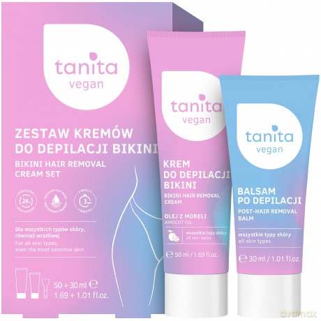 TANITA Zestaw kremów do depilacji bikini (Krem do depilacji 50ml + Balsam po depilacji 30ml)