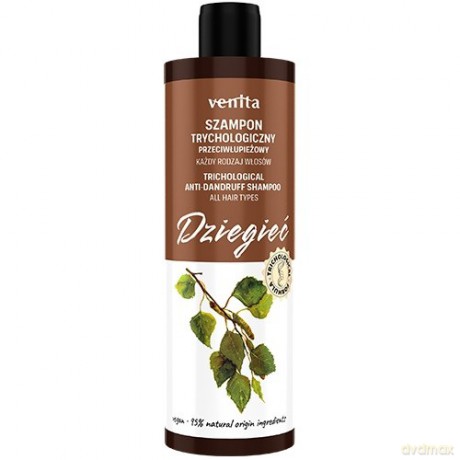 VENITA Trichological Formula Szampon trychologiczny do włosów z tendencją do łupieżu - Dziegieć 300 ml